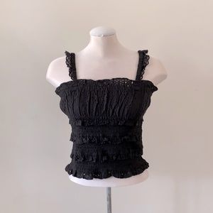 NEW Topshop frilly lace top